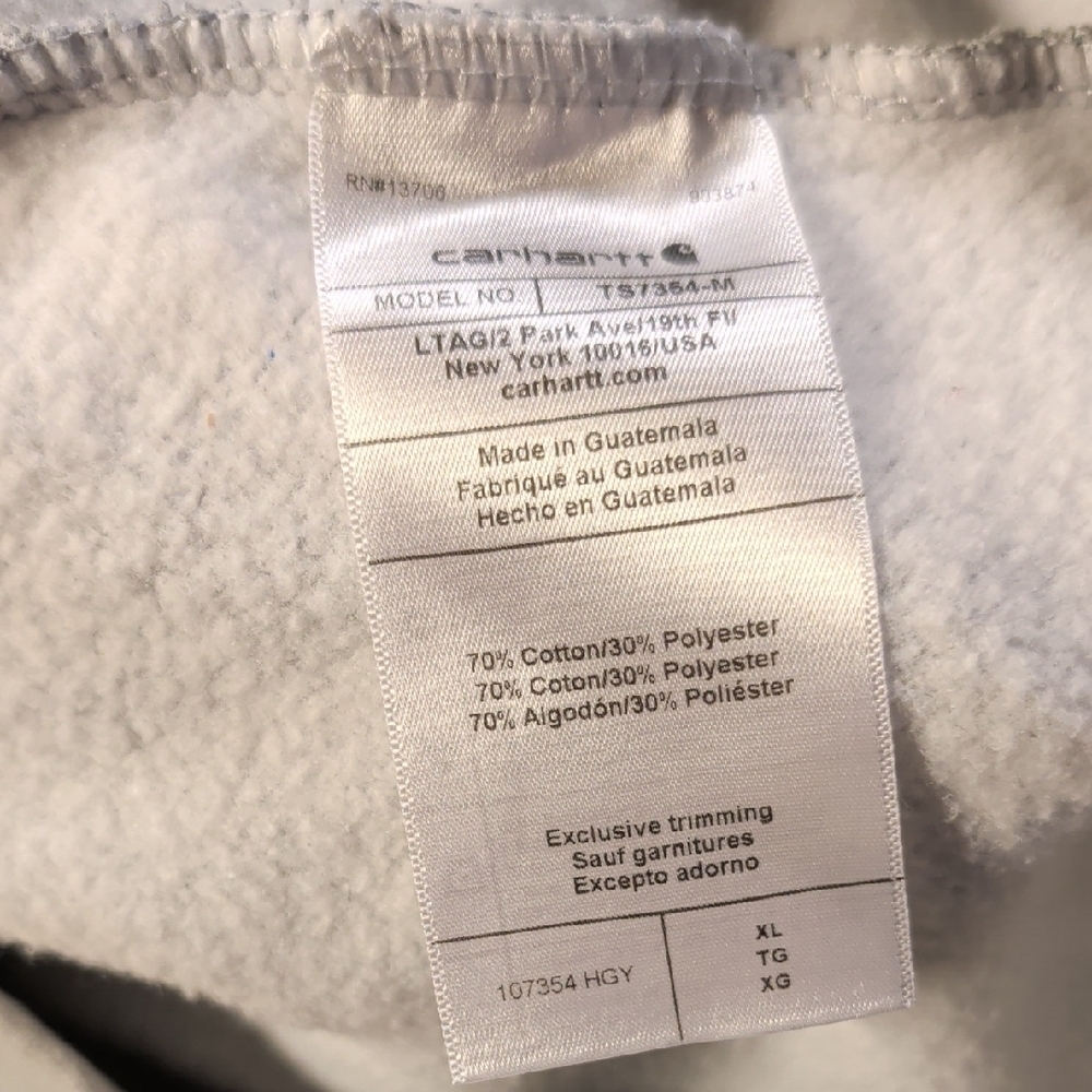 Carhartt Midweight 'Minnesota' Logo Sleeve Graphic Sweatshirt Size XL New - Picture 5 of 5